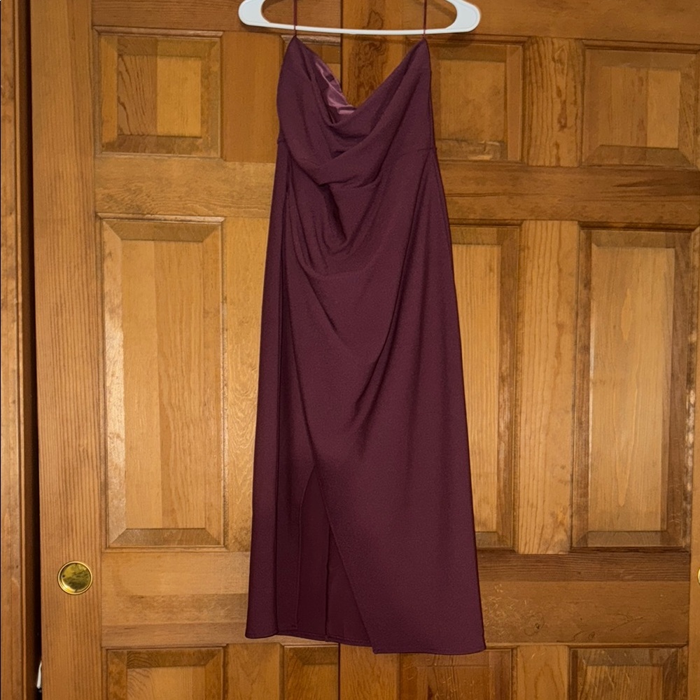 Abercrombie & Fitch Strapless Plum Dress